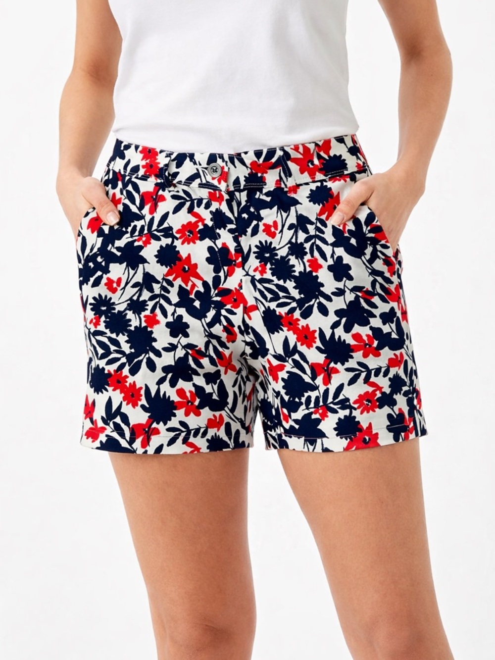 The Limited Tailored Shorts - Painterly Flowers